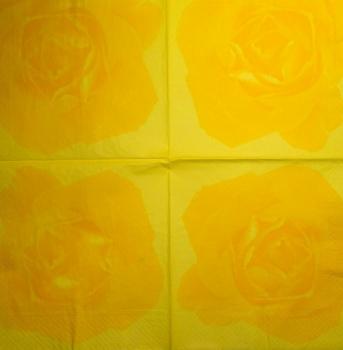 ROS-0437 Roses - 3-ply (yellow) - SALE !